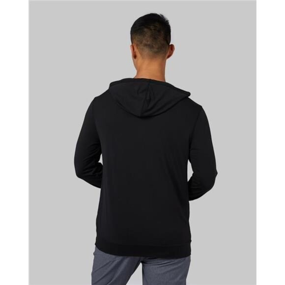 32 Degrees Men's Cool Classic Long Sleeve Hooded T-Shirt | Anti-Odor | 4-Way - Picture 5 of 7